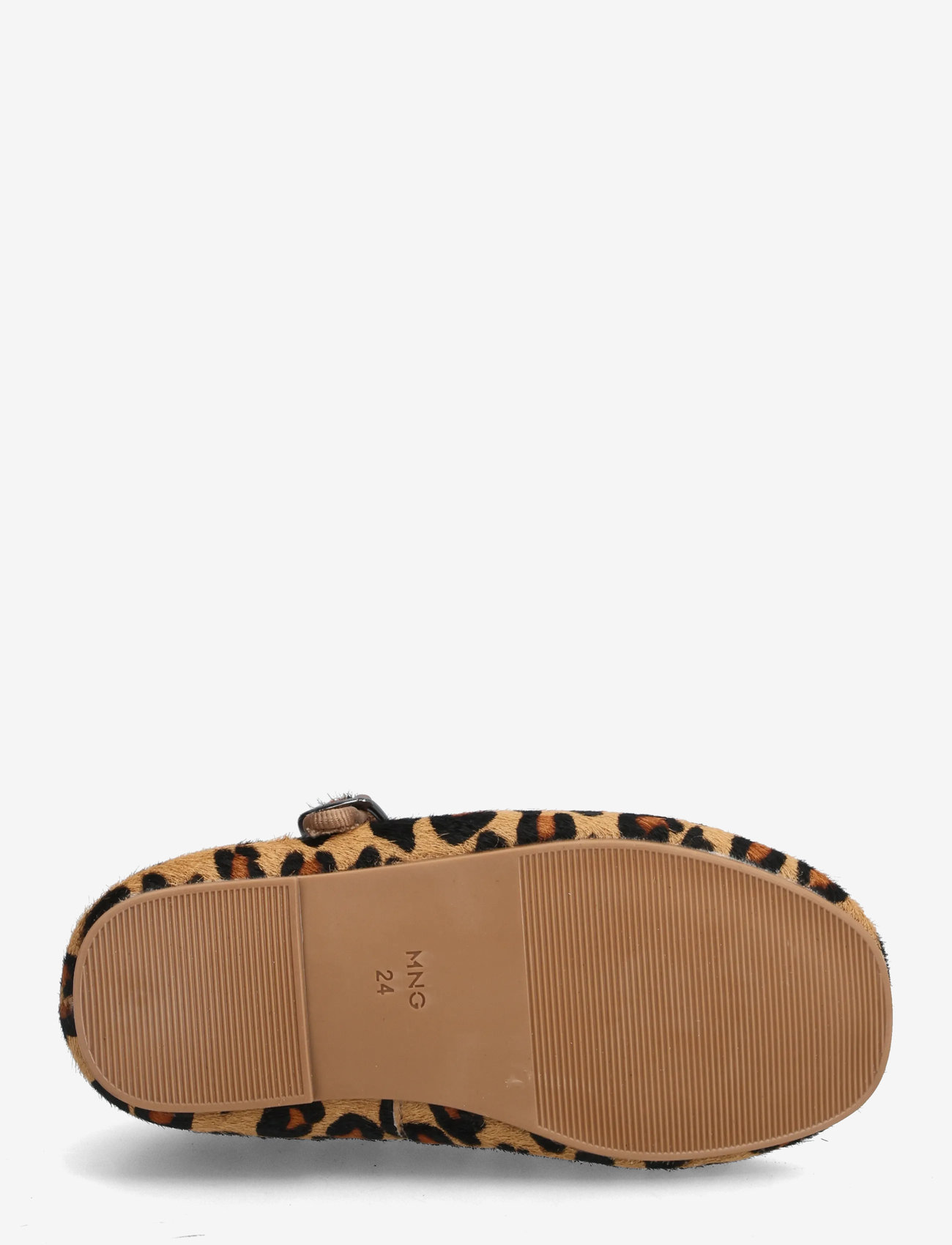 Mango - Leopard-print leather ballerinas - laveste priser - black - 4