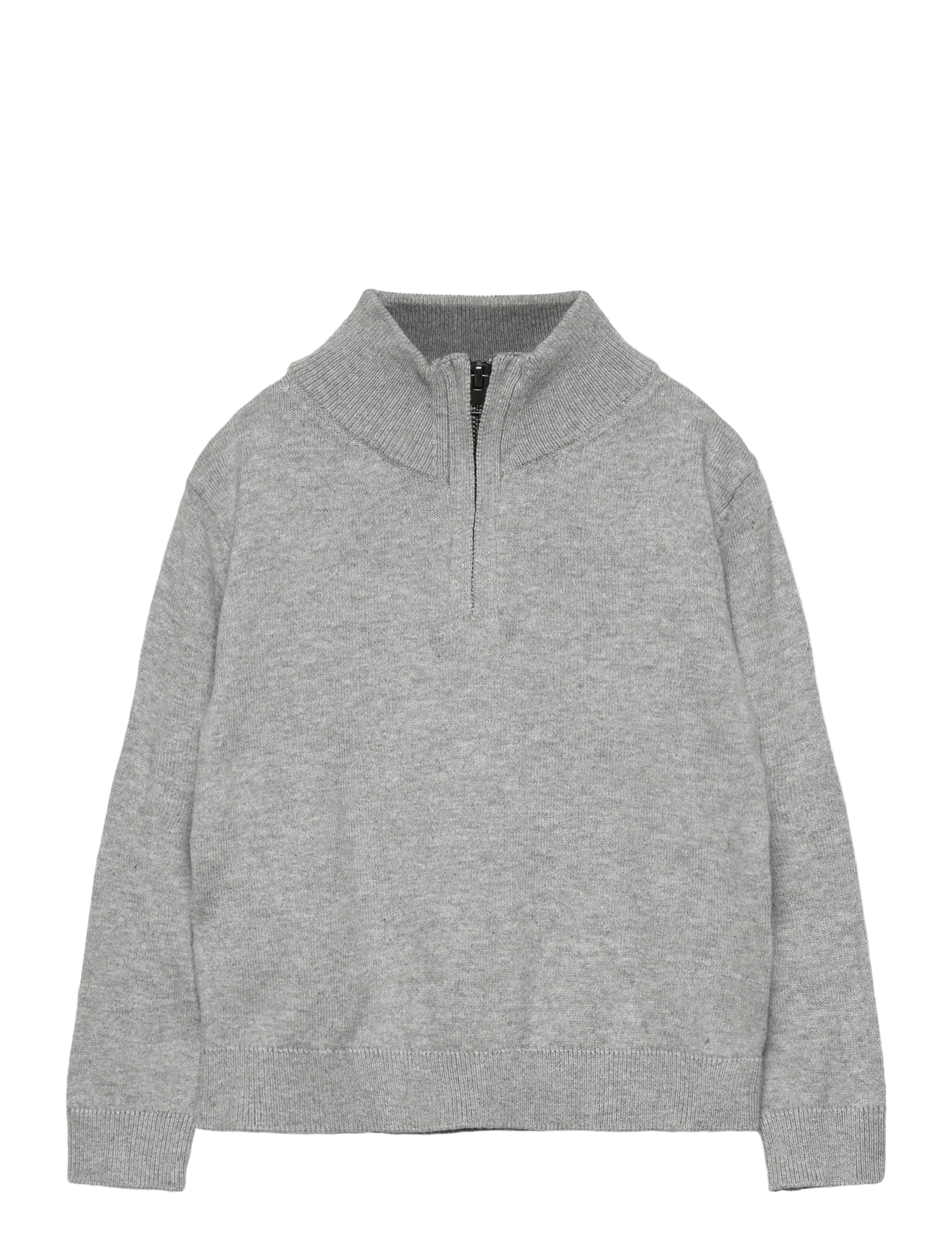 MANGO Perkins-Neck Pullover Grau - 4-5 - Kinder
