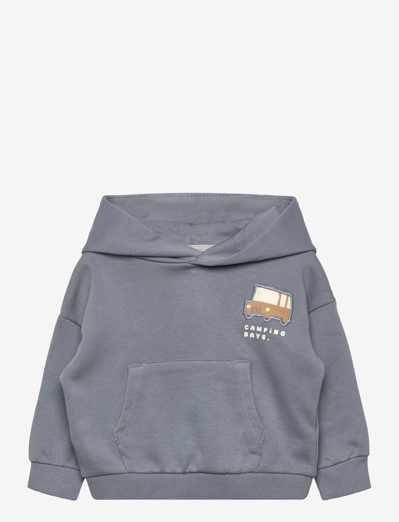 Mango - Embroidered hoodie - huvtröjor - medium blue - 0