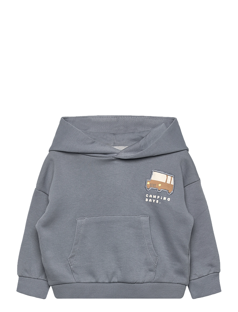 Mango - Embroidered hoodie - hættetrøjer - medium blue - 0