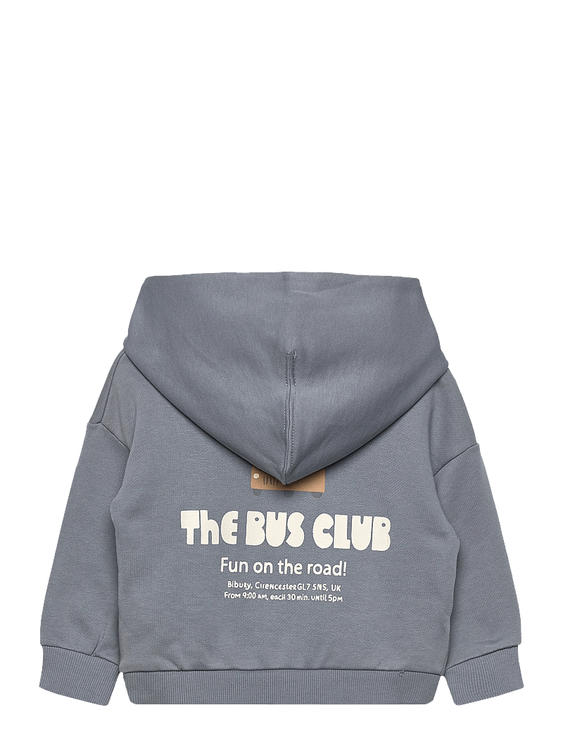 Mango - Embroidered hoodie - hættetrøjer - medium blue - 1