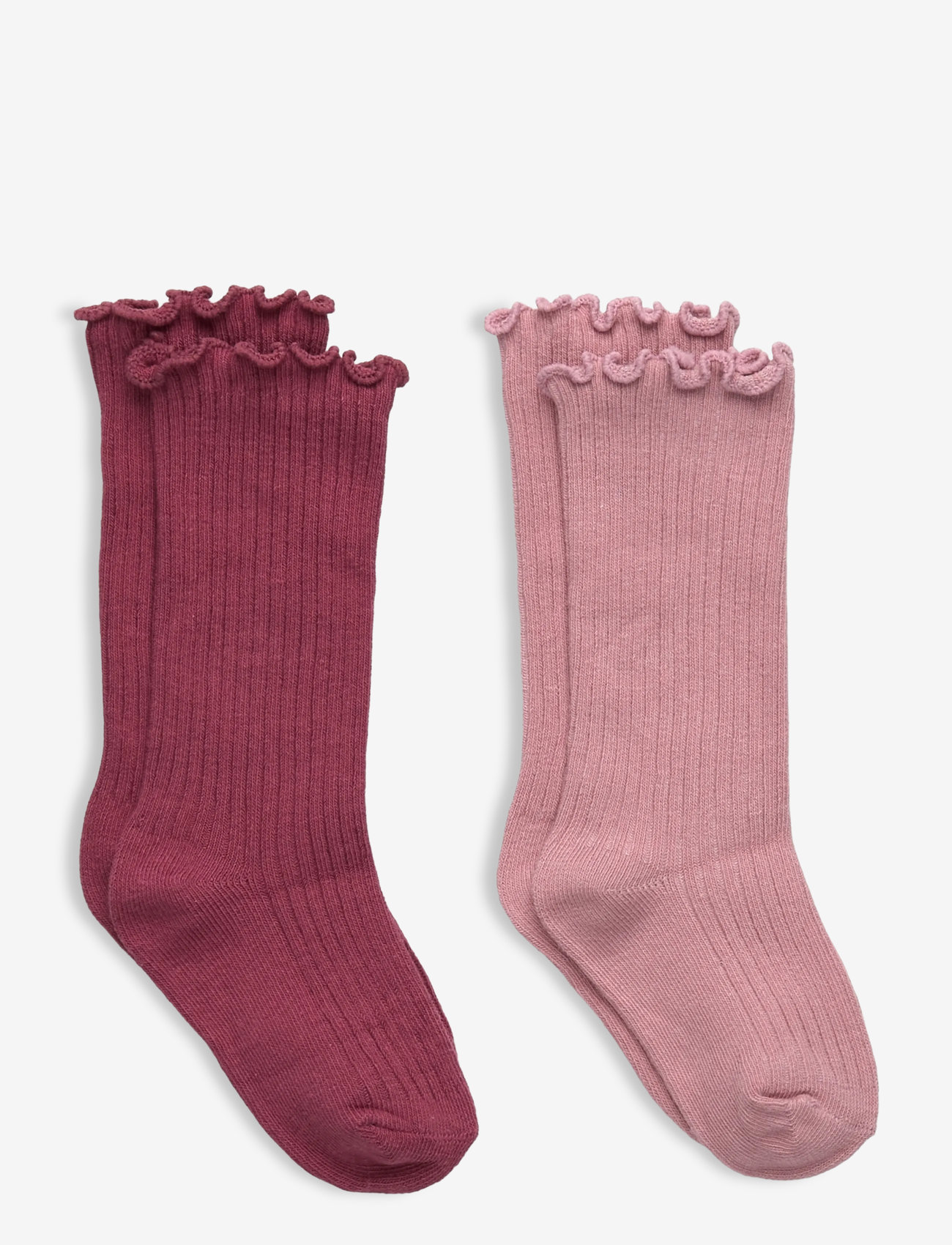 Mango - 2 pack ribbed socks - sügisesed riided - pink - 0