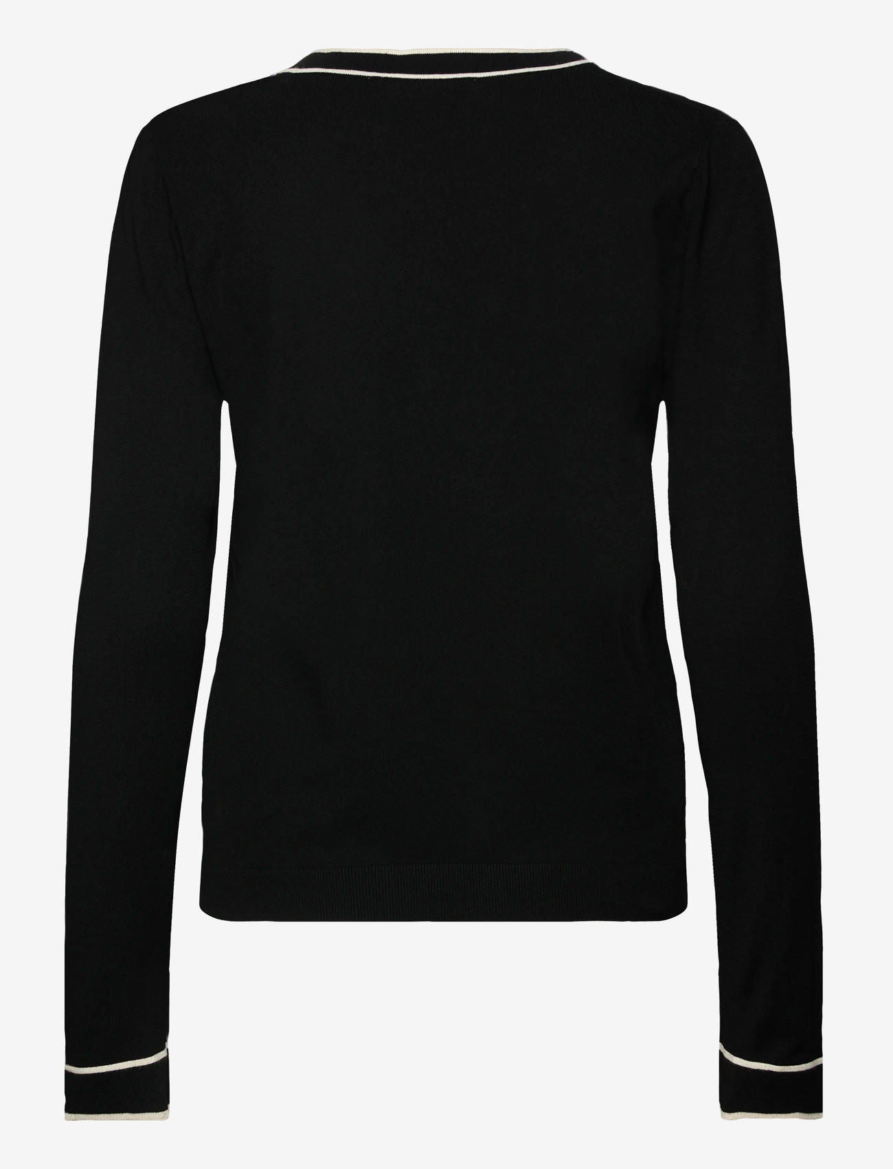 Mango - Contrasting V-neck sweater - die niedrigsten preise - black - 2
