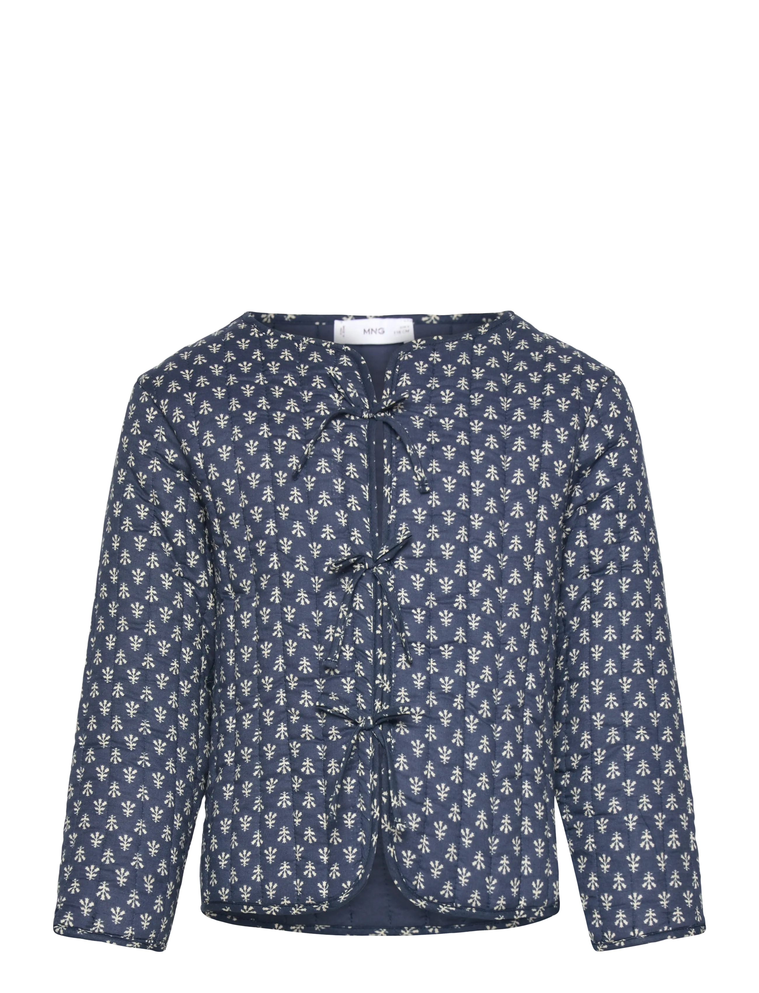 MANGO Printed Baumwolle Jacke Navy - 140 - Kinder