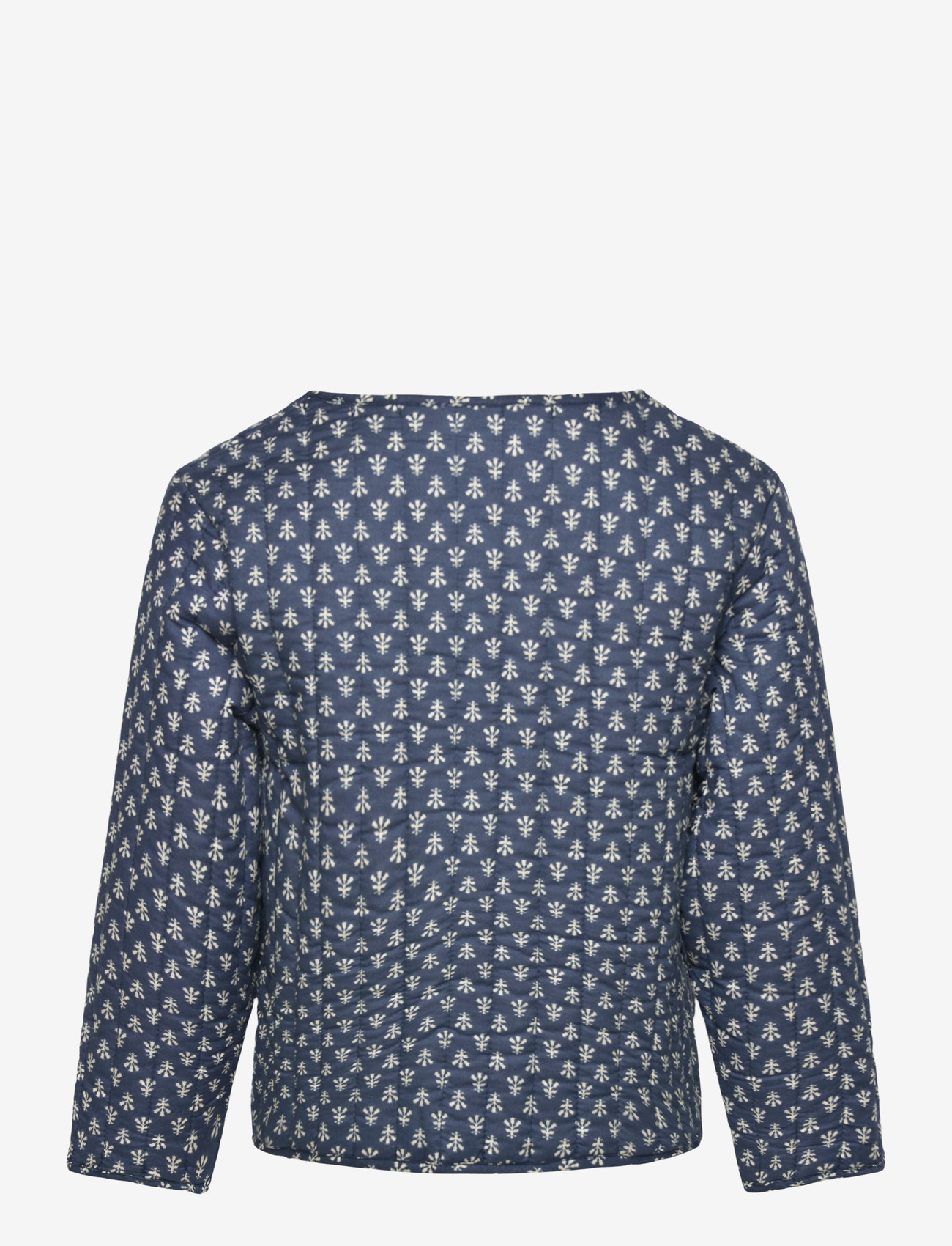 Mango - Printed cotton jacket - overtøj - navy - 1