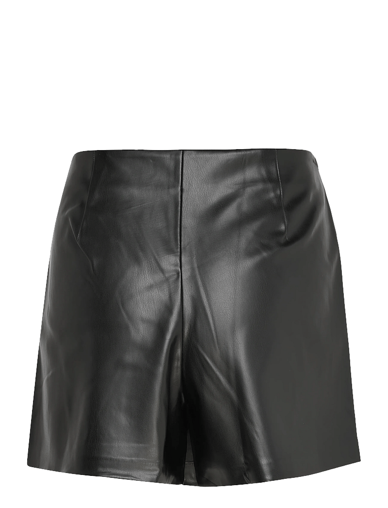 Mango - Faux-leather culottes - korta kjolar - black - 2