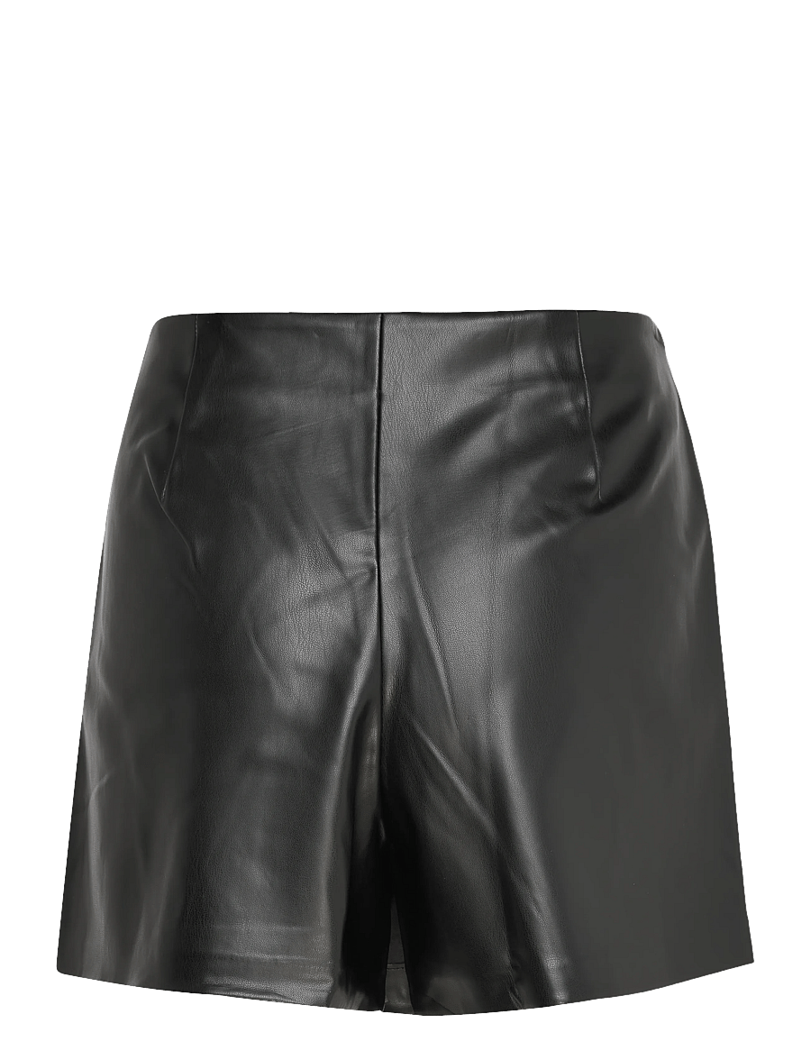 Mango - Faux-leather culottes - korte nederdele - black - 2