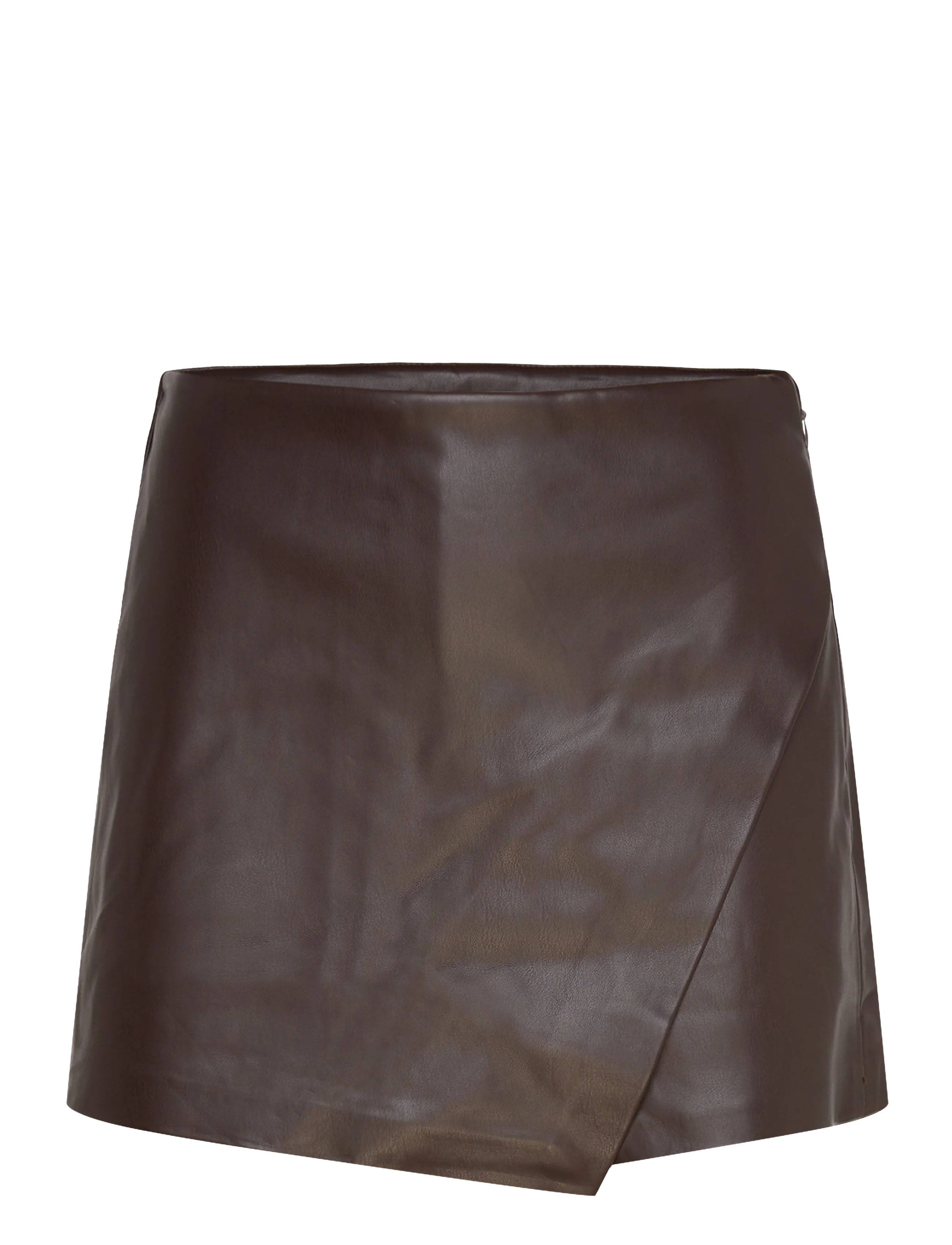 MANGO Faux-Leder Culottes Braun - 40 - Damen