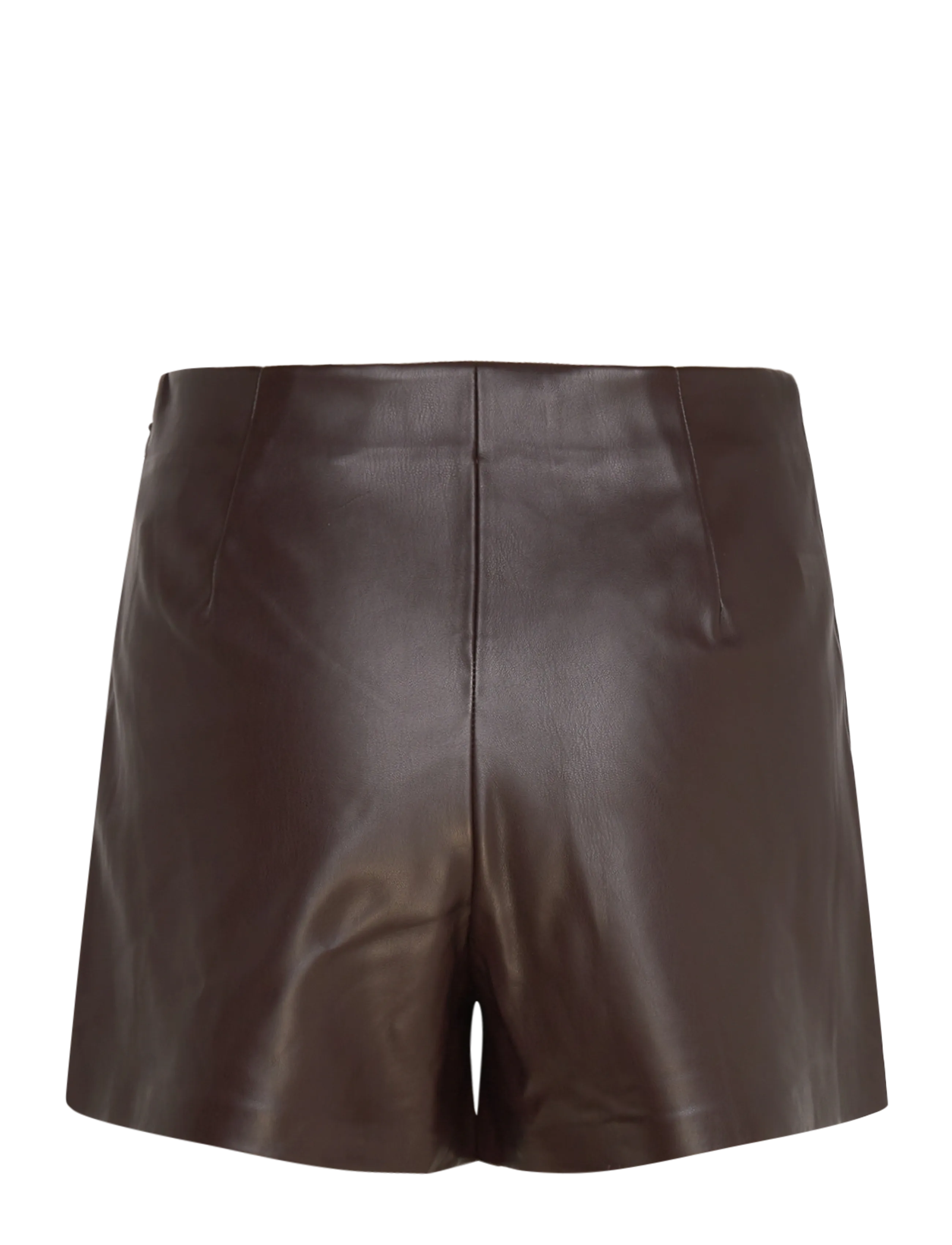 Mango - Faux-leather culottes - laveste priser - dark brown - 2