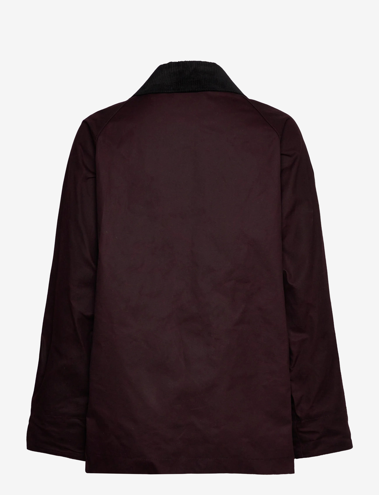 Mango - Cotton parka with corduroy collar - ytterkläder - dark red - 1