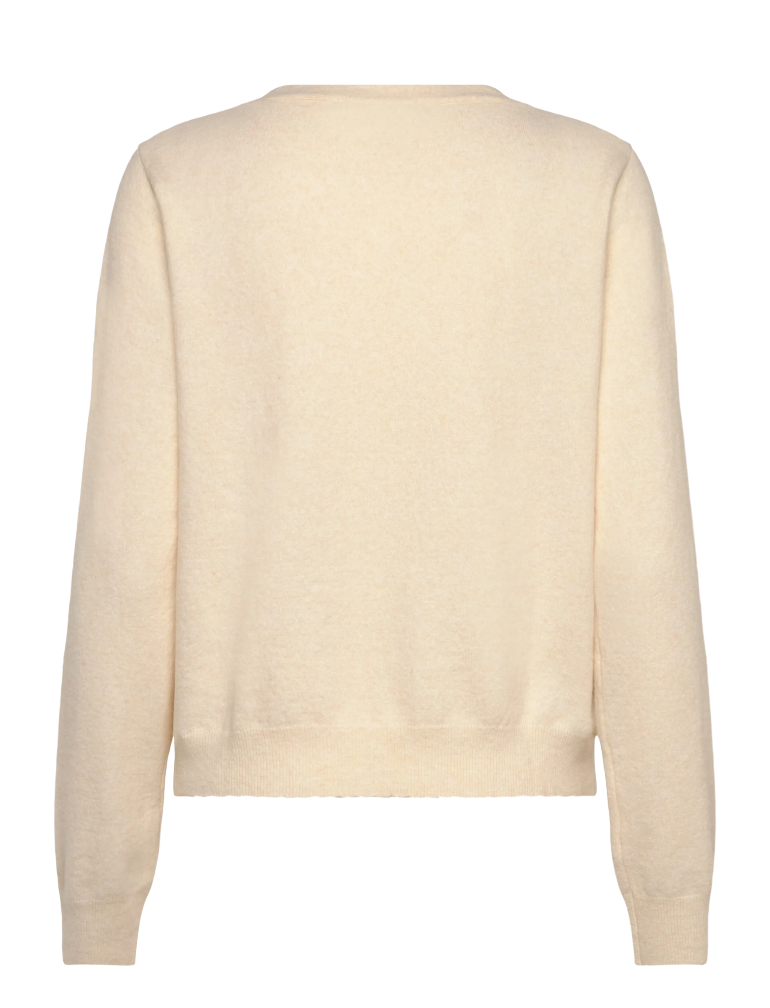 Mango - V-neck wool-blend cardigan - cardigans - light beige - 2