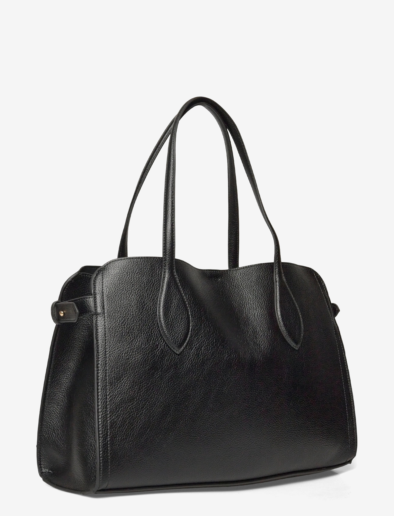 Mango - Medium bag with beaten leather effect - særlige begivenheder - black - 2