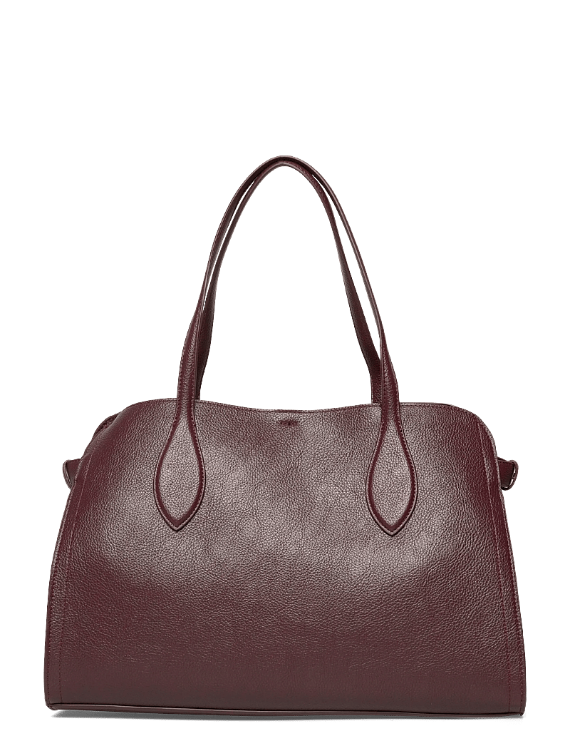 Mango - Medium bag with beaten leather effect - særlige begivenheder - dark red - 0
