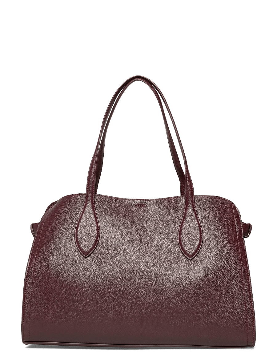 Mango - Medium bag with beaten leather effect - særlige begivenheder - dark red - 0