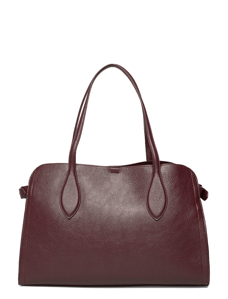 Mango - Medium bag with beaten leather effect - særlige begivenheder - dark red - 1