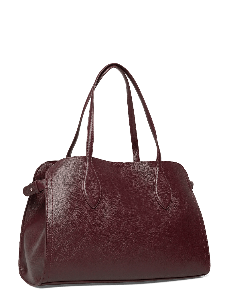 Mango - Medium bag with beaten leather effect - særlige begivenheder - dark red - 2