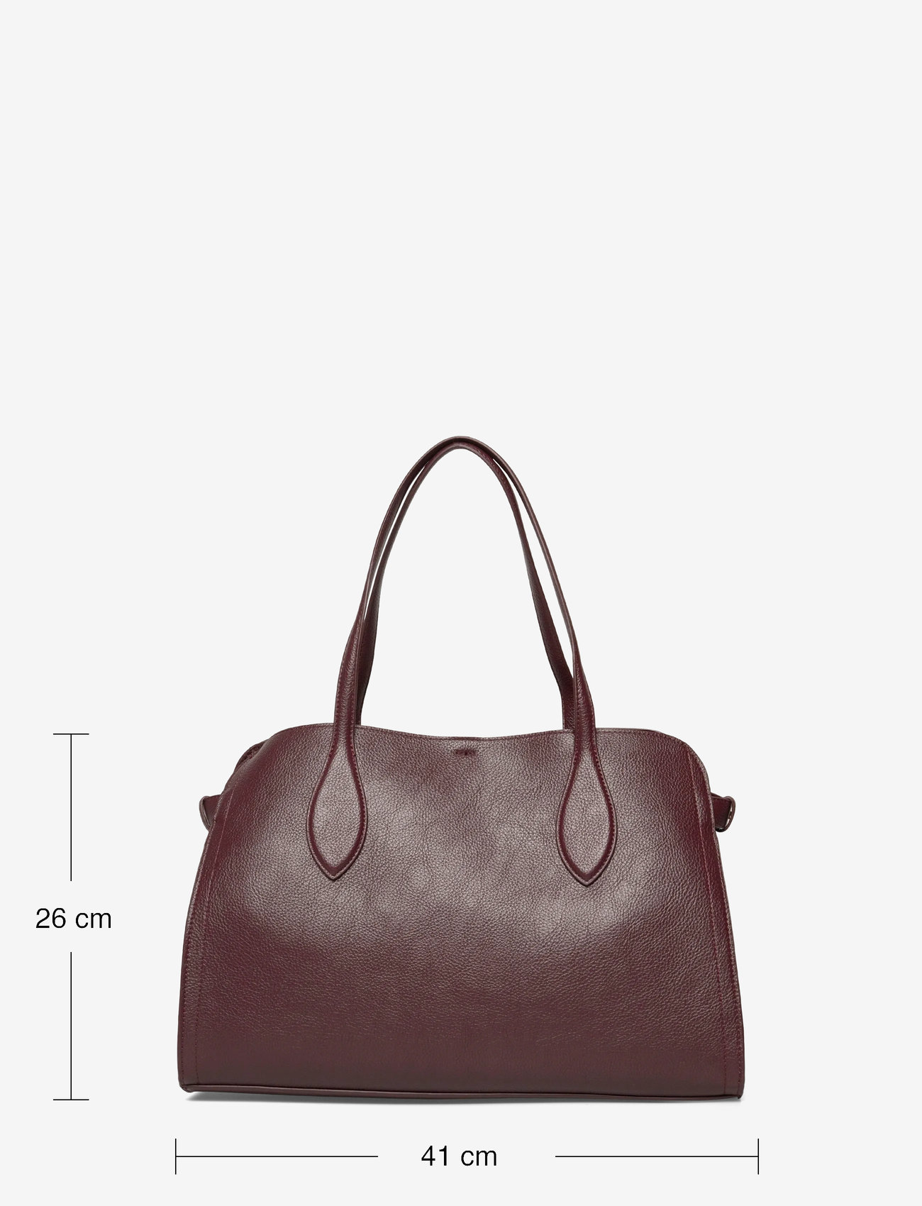 Mango - Medium bag with beaten leather effect - speciella tillfällen - dark red - 3