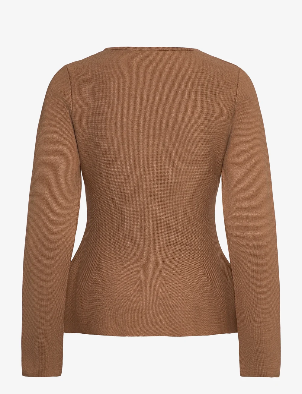 Mango - Fitted knitted jacket with buttons - höstjackor - medium brown - 1