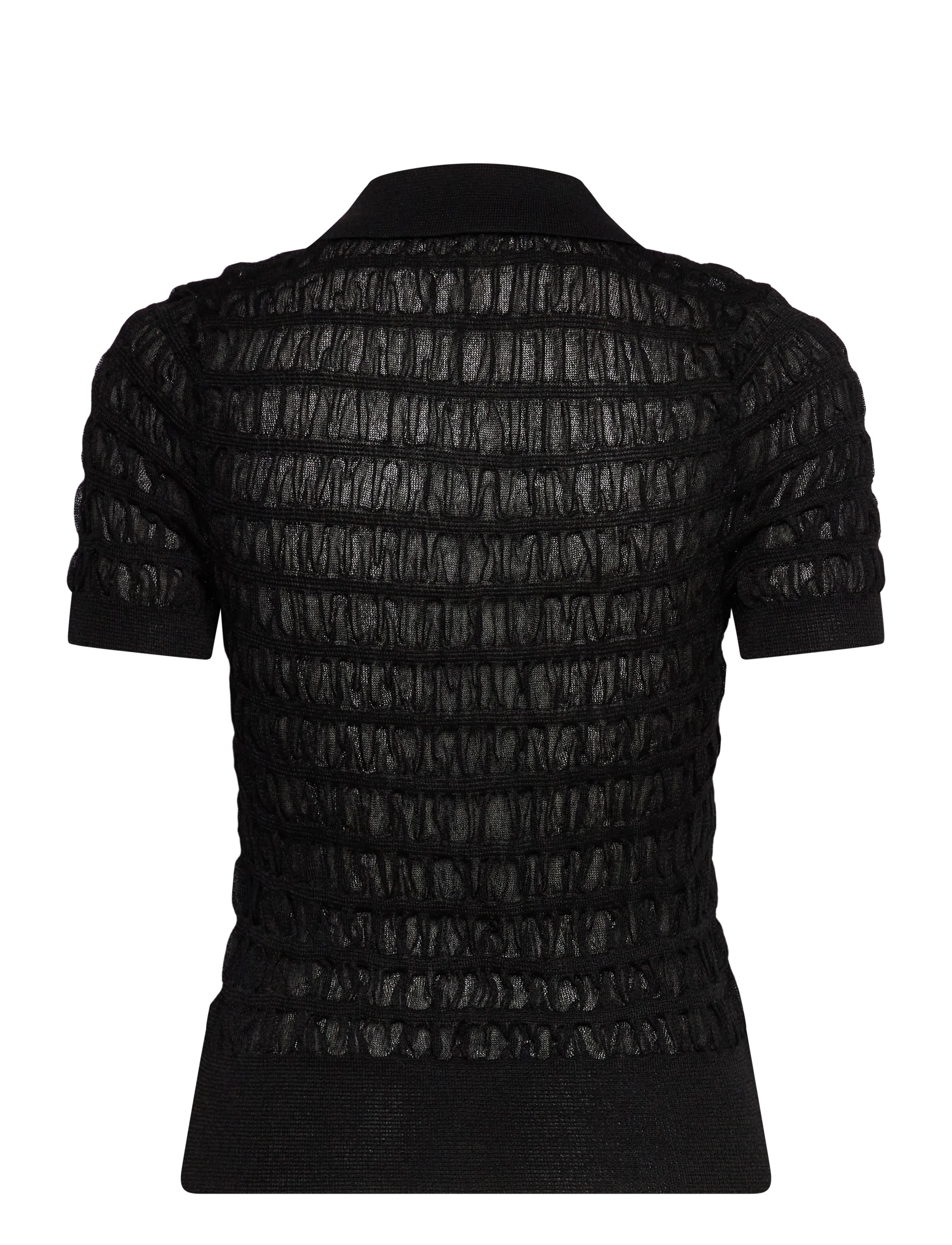 Mango - Polo-neck textured sweater - laveste priser - black - 2