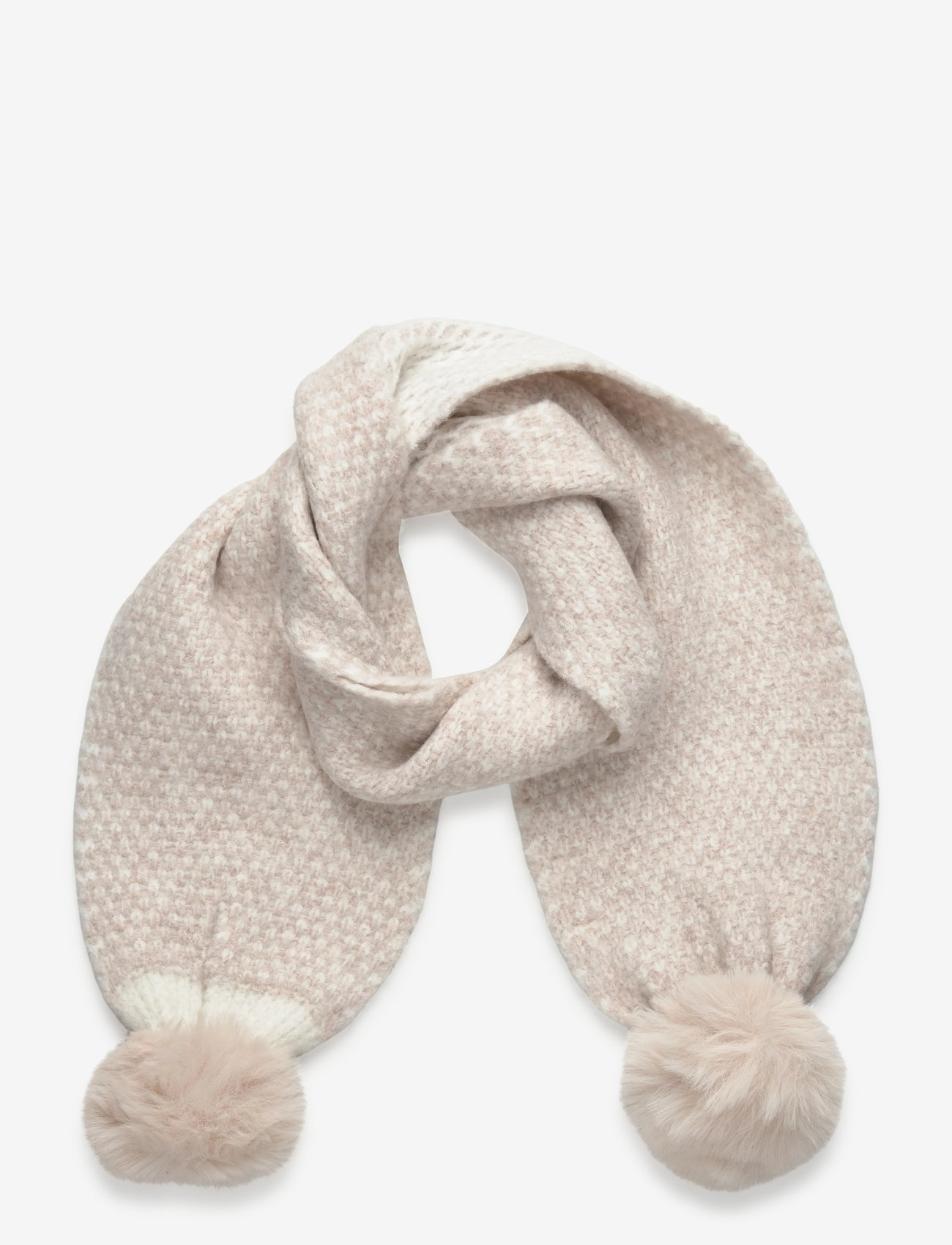 Mango - Pompom knit scarf - winteraccessoires - lt pastel brown - 0