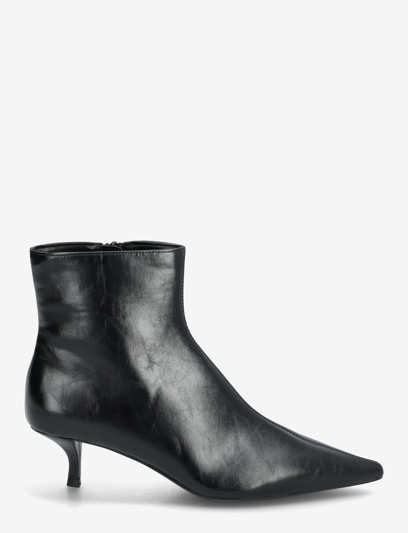Mango - Kitten-heel pointed-toe ankle boots - støvletter - black - 1