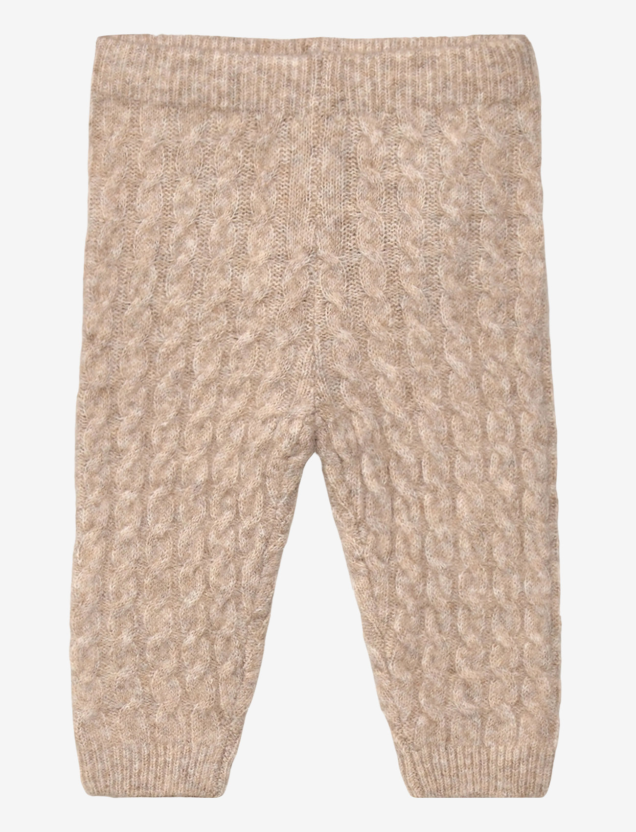 Mango - Knitted leggings - leggings - lt pastel brown - 0