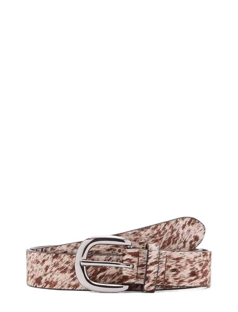 Mango - Leather fur belt - nahkavyöt - brown - 1