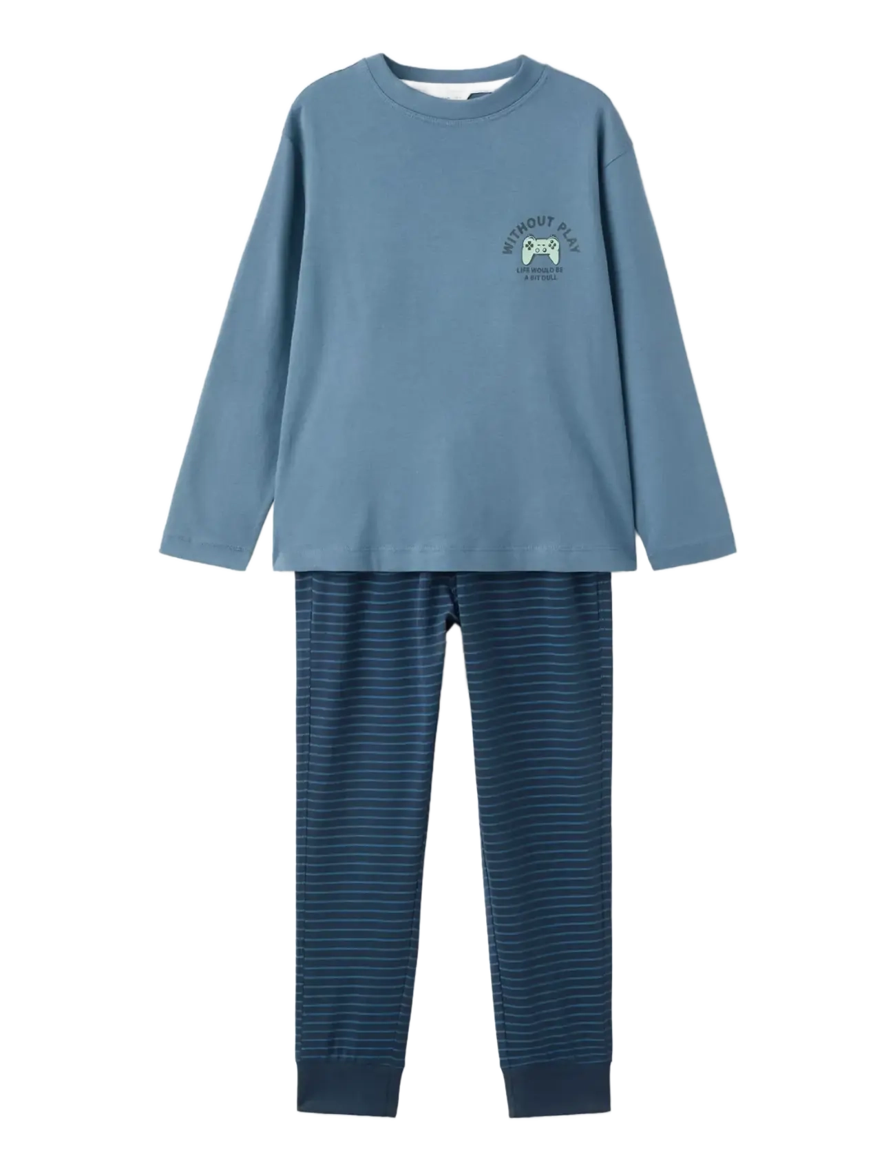 Mango Printed long pyjamas - Nachtwäsche - DARK BLUE / blue