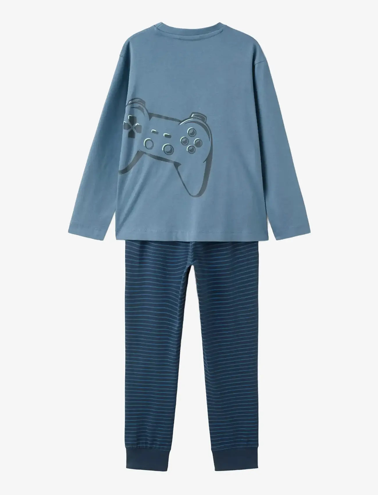 Mango - Printed long pyjamas - pyjama-sets - dark blue - 1