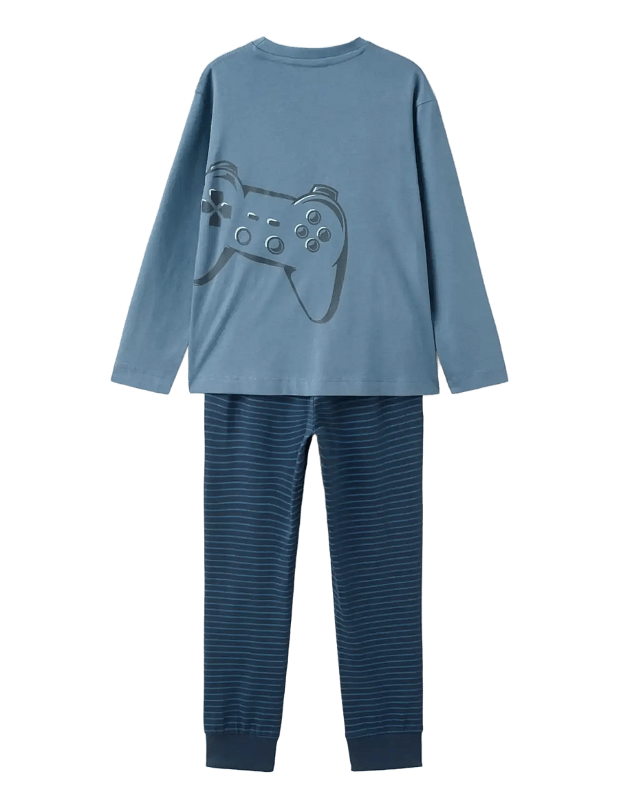 Mango - Printed long pyjamas - setit - dark blue - 1
