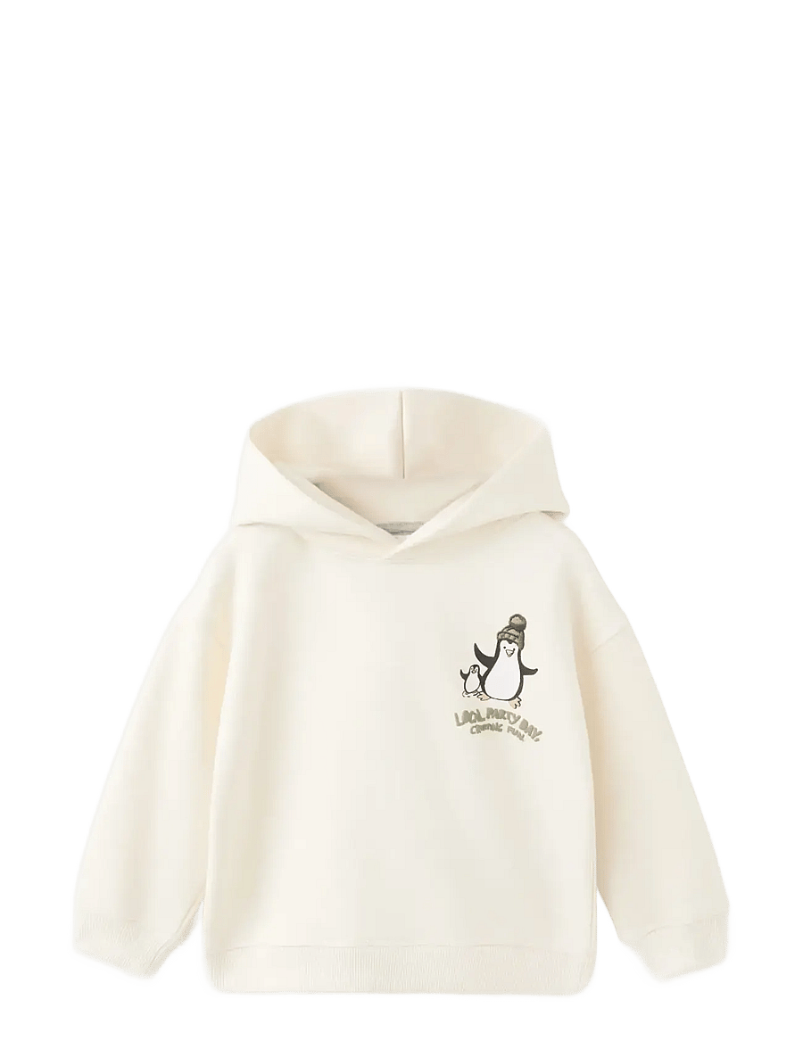 Mango - Printed hoodie - hættetrøjer - light beige - 1