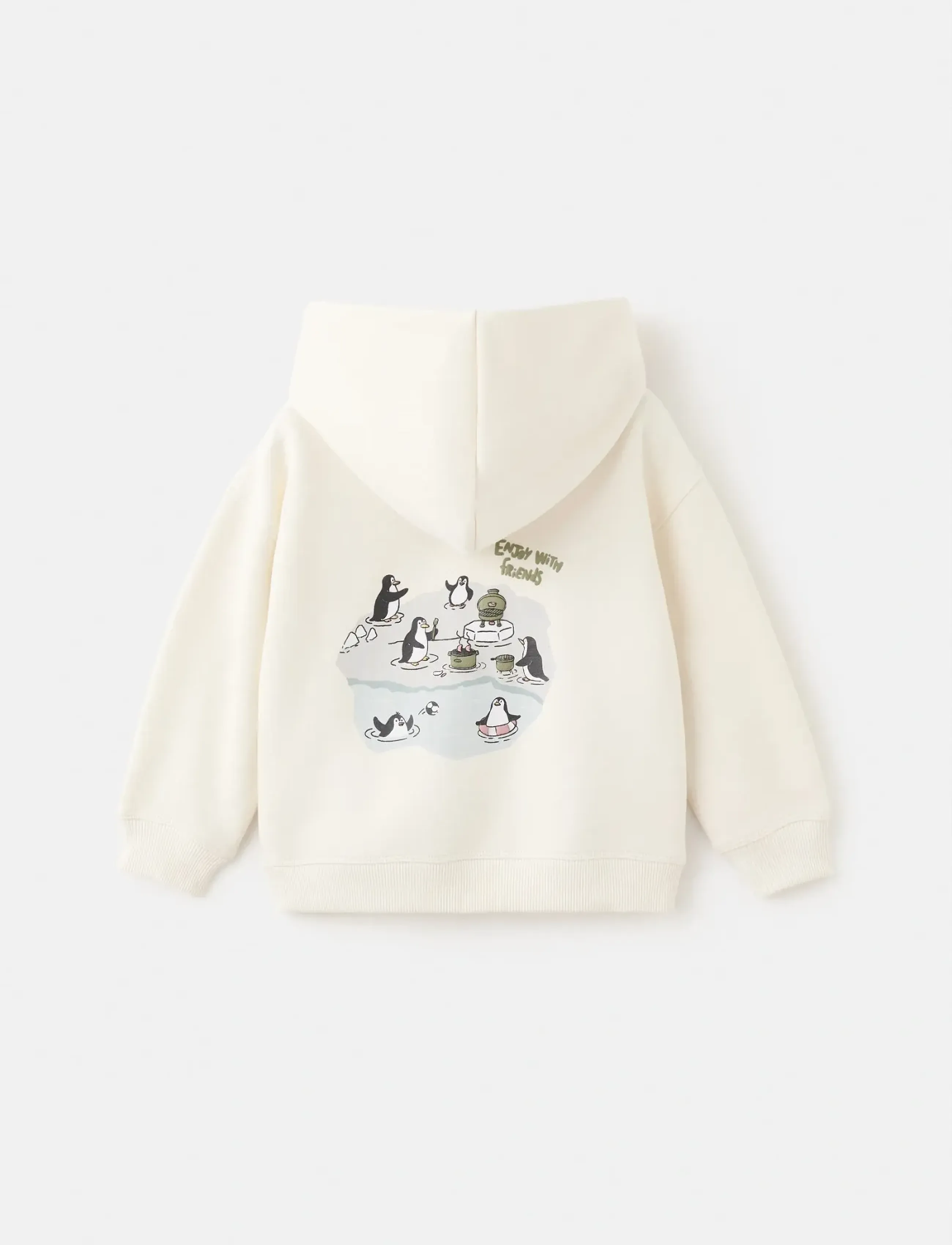 Mango Printed hoodie - Mango - LIGHT BEIGE / cream