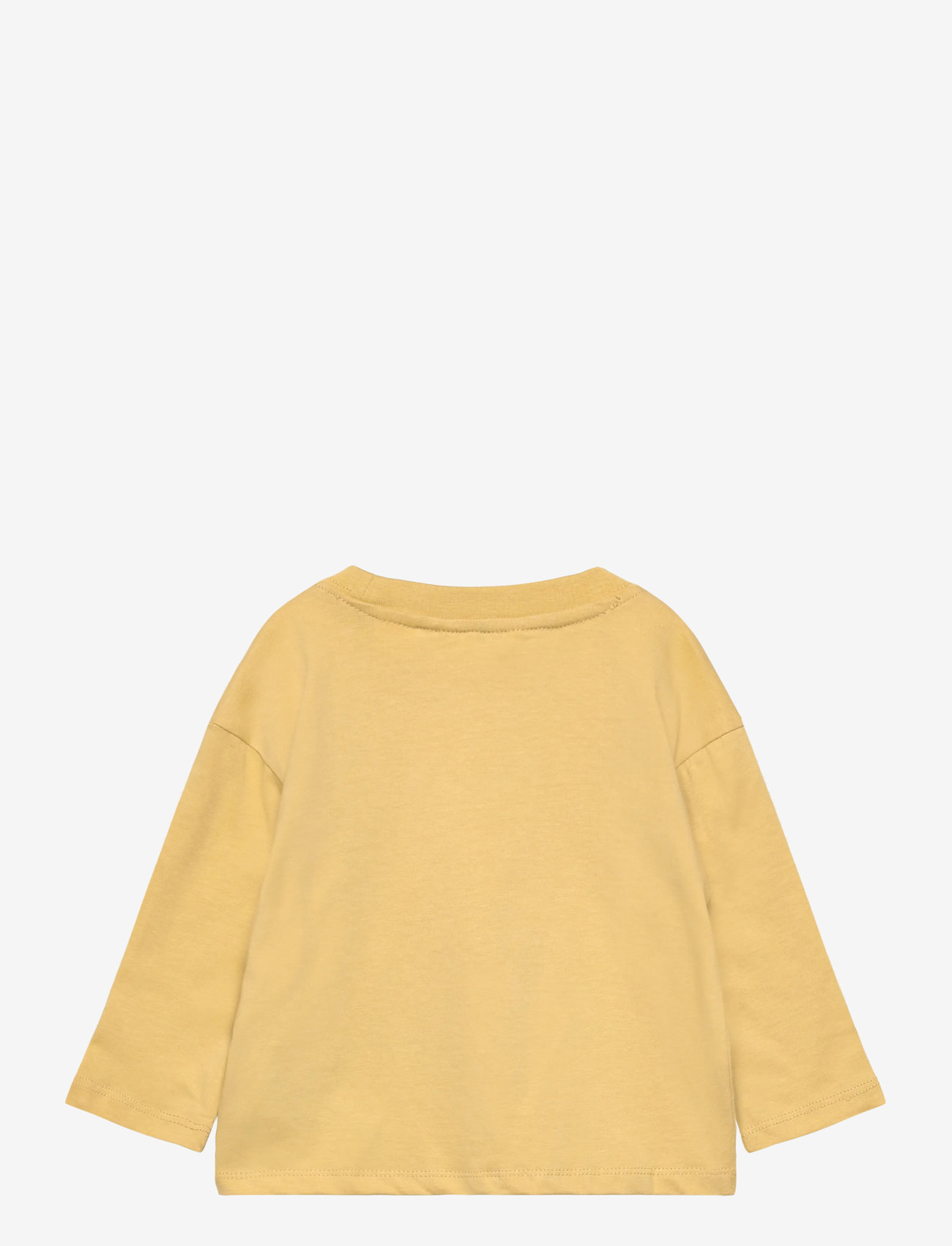 Mango - Printed long sleeve t-shirt - langærmede t-shirts - yellow - 1
