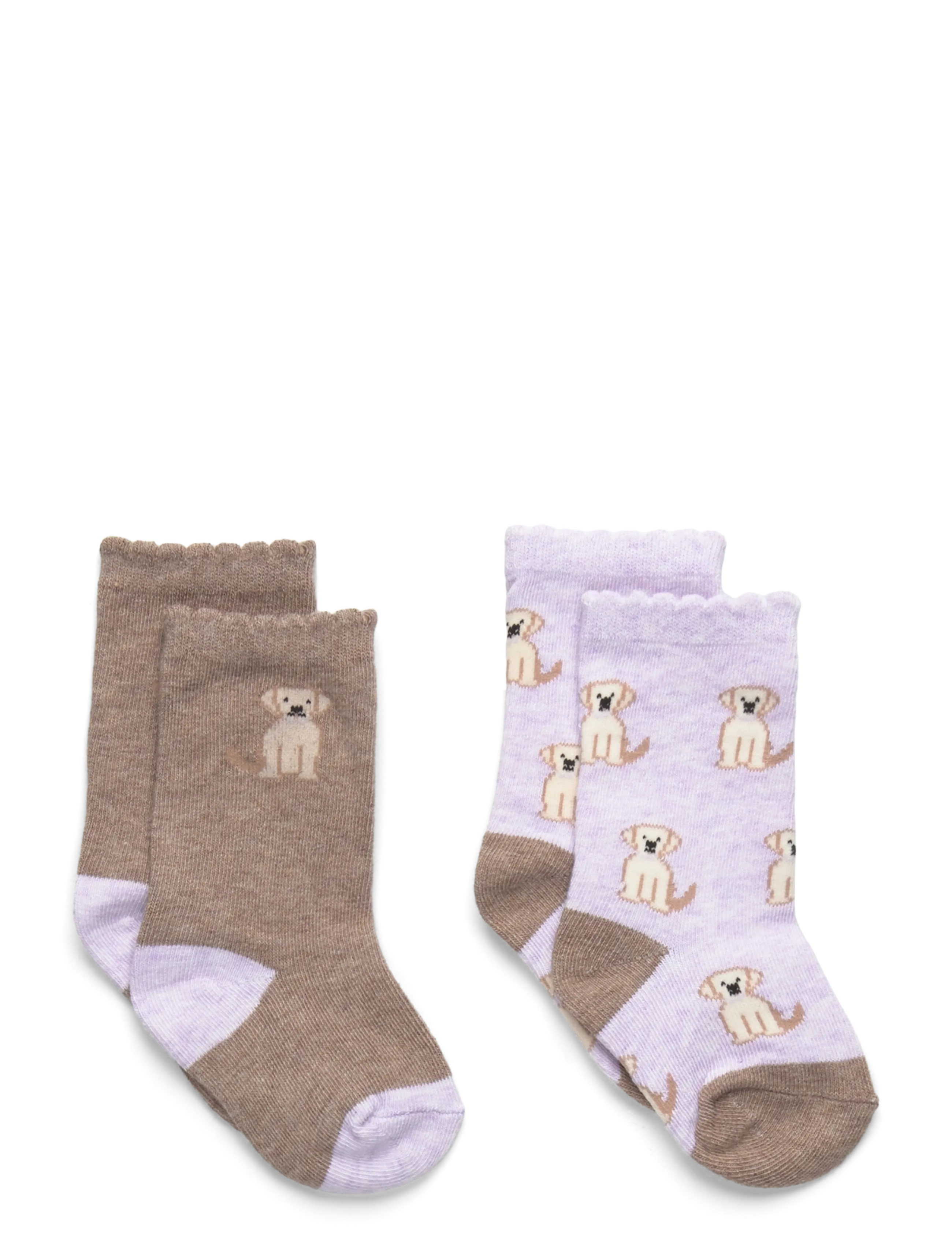 2 pack patterned socks - LT-PASTEL PURPLE