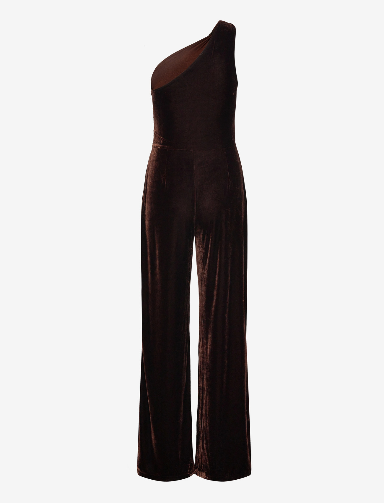 Mango - Velvet jumpsuit with metallic detail - partykleider - brown - 2
