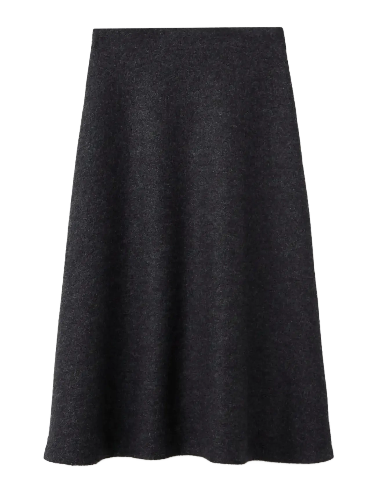 MANGO A-Line Wolle Rock Grau - L - Damen