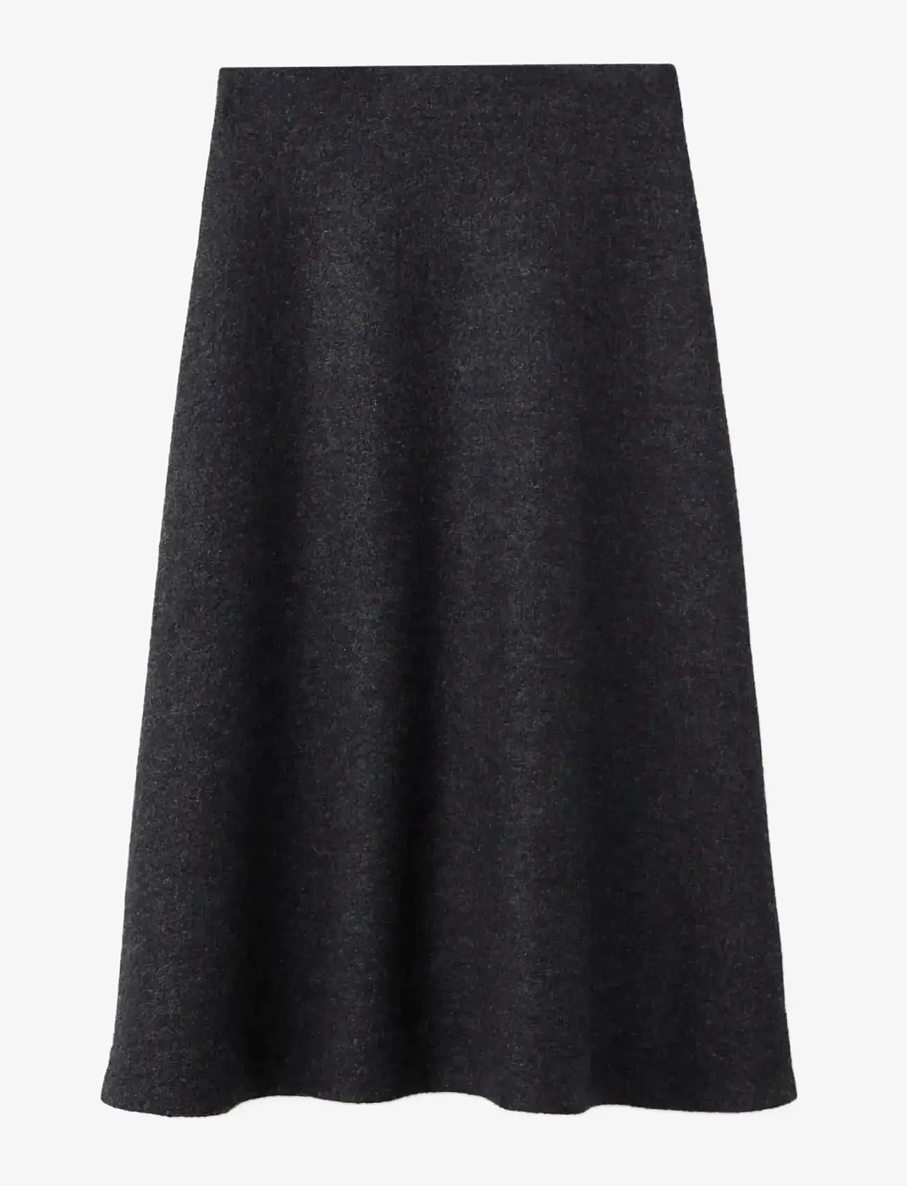 Mango - A-line wool skirt - midi-röcke - grey - 1
