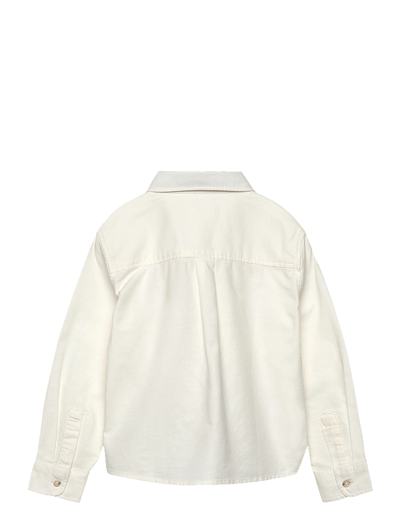 Mango - Shirt with reindeer embroidery - långärmade skjortor - natural white - 1