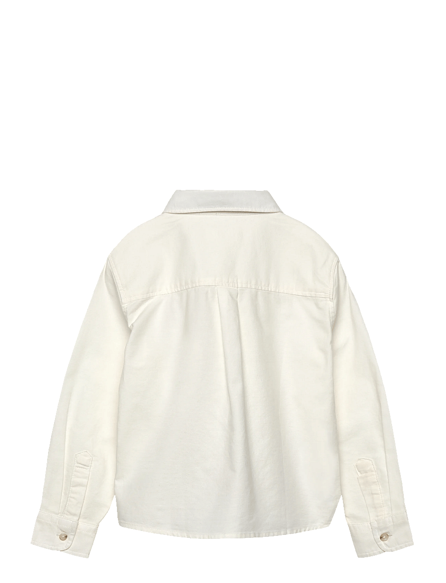 Mango - Shirt with reindeer embroidery - langærmede skjorter - natural white - 1