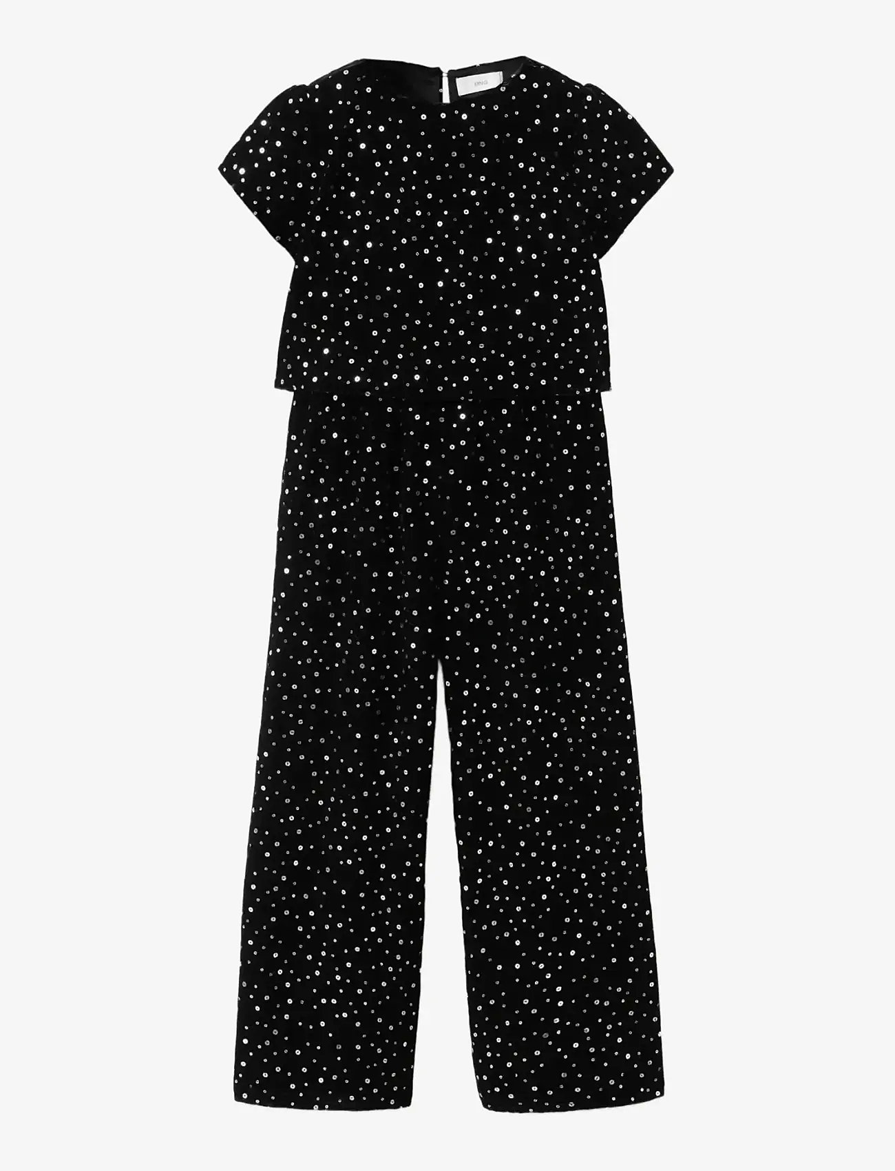 Mango - Sequins long jumpsuit - buksedragter - black - 1