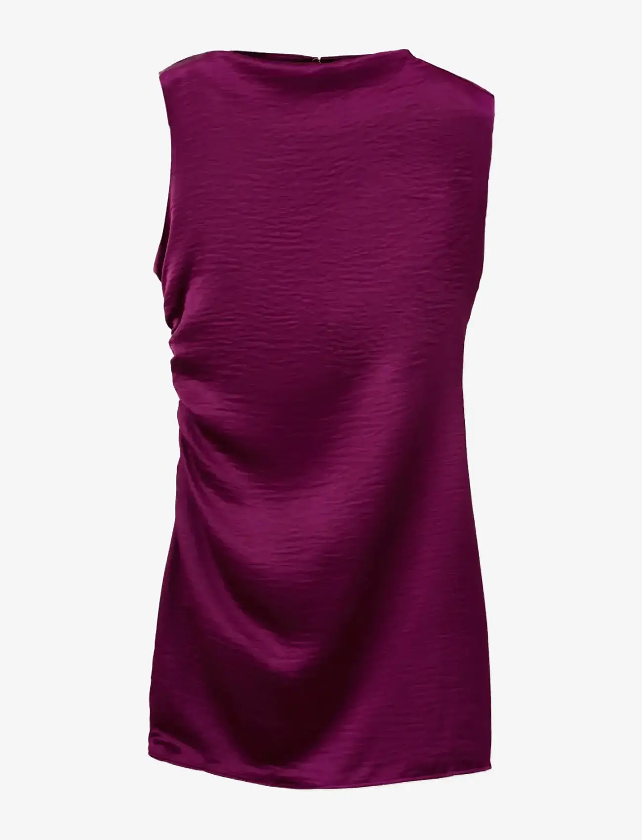 Mango - Satin dress with creased effect - laveste priser - medium red - 1