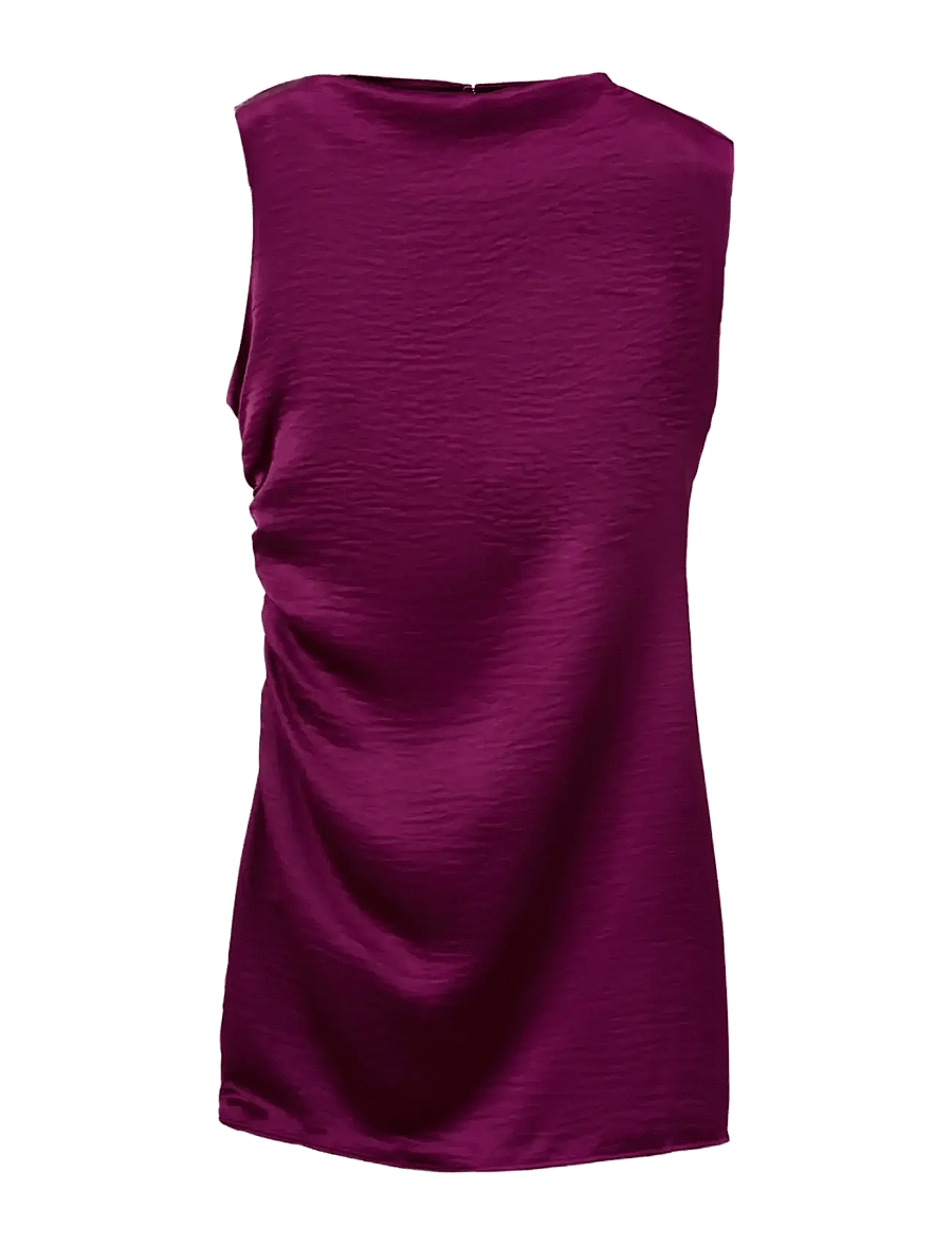 Mango - Satin dress with creased effect - stramme kjoler - medium red - 1
