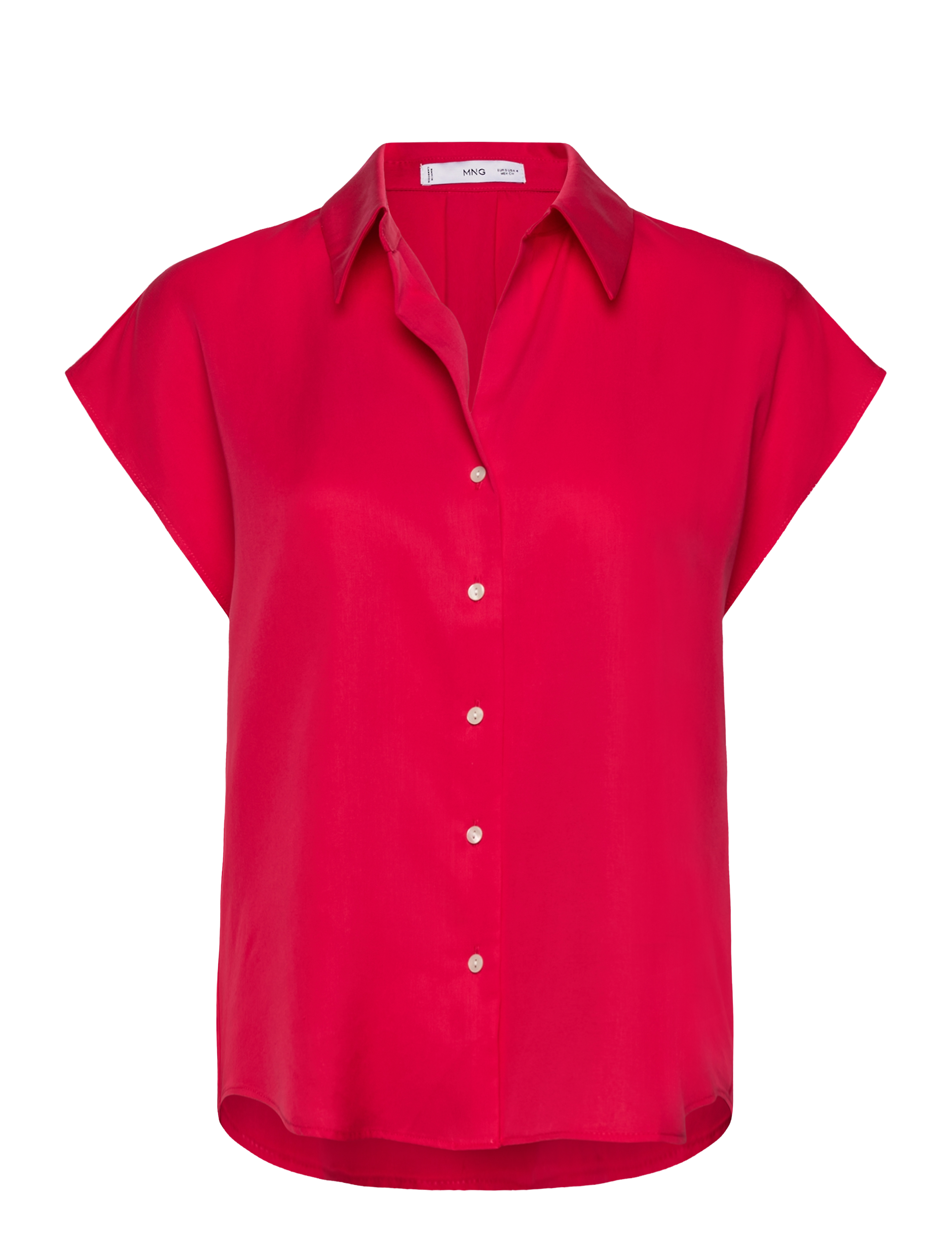 Lyocell sleeveless shirt - MEDIUM RED