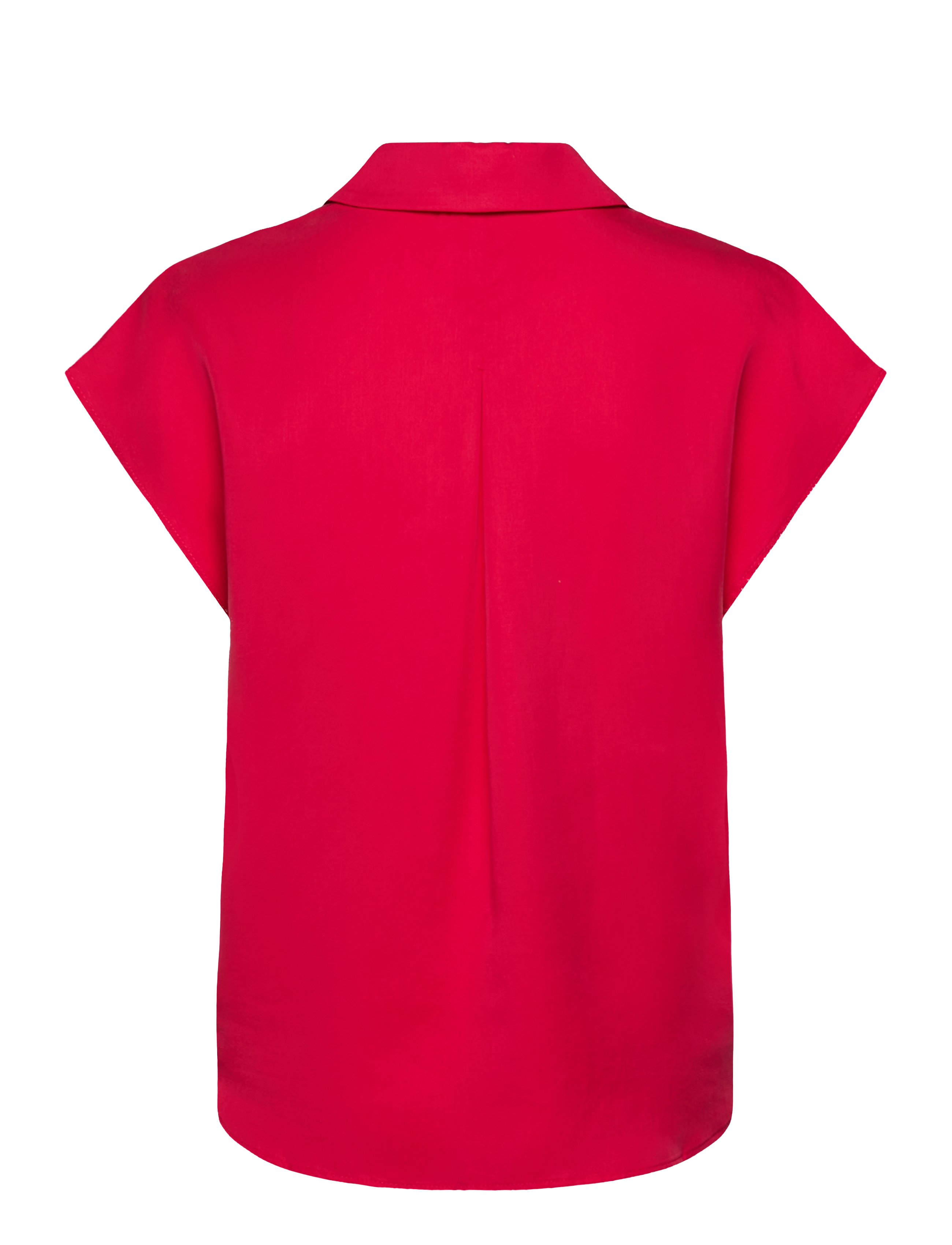 Mango - Lyocell sleeveless shirt - medium red - 2