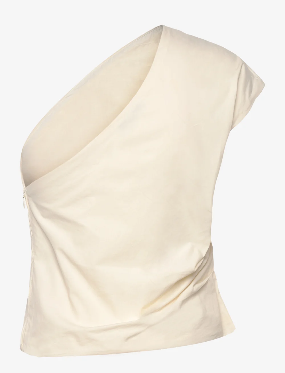 Mango - Asymmetrical flower-embroidered top - kurzämlige blusen - natural white - 2