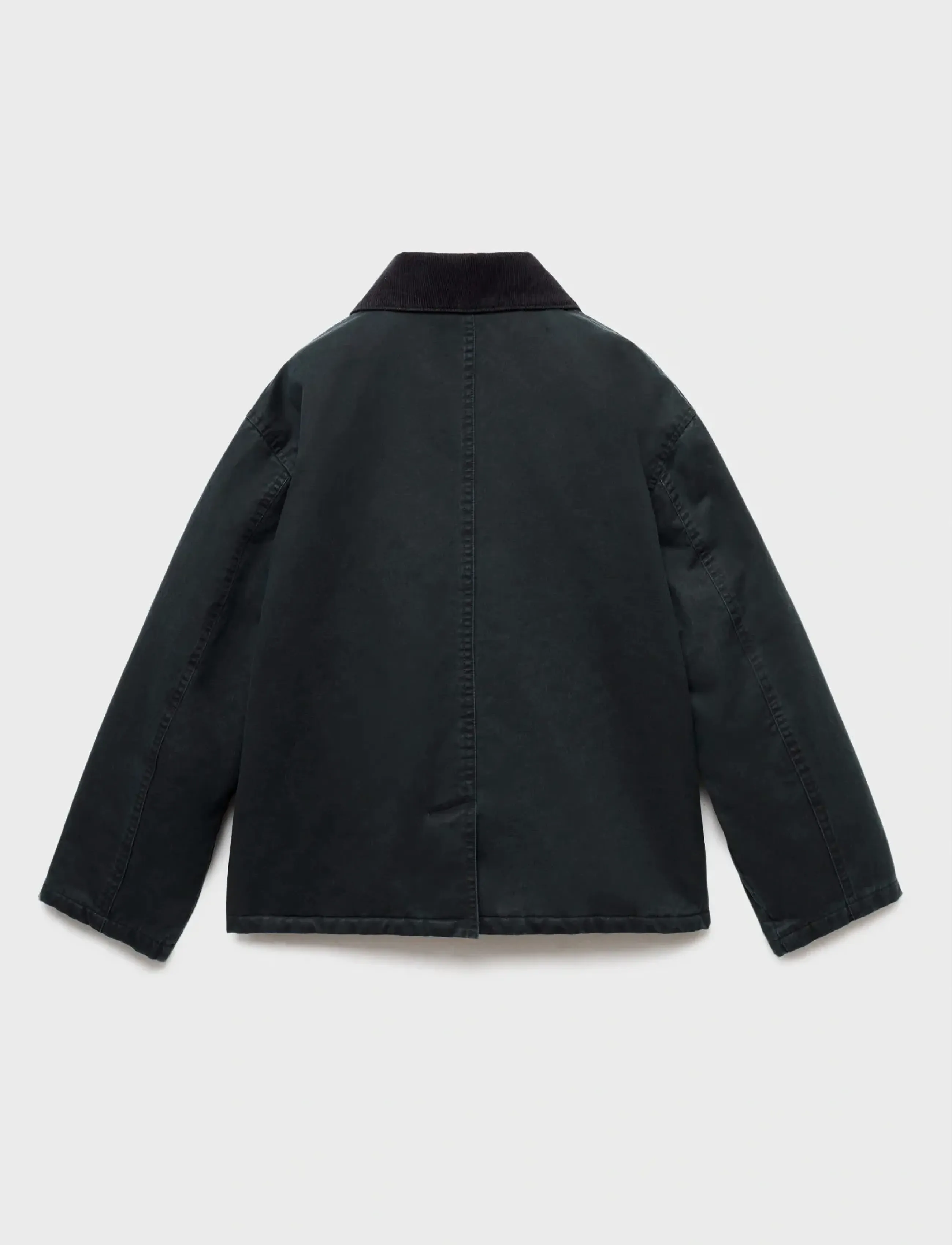 Mango - Waxed-effect parka - Üleriided - medium blue - 3
