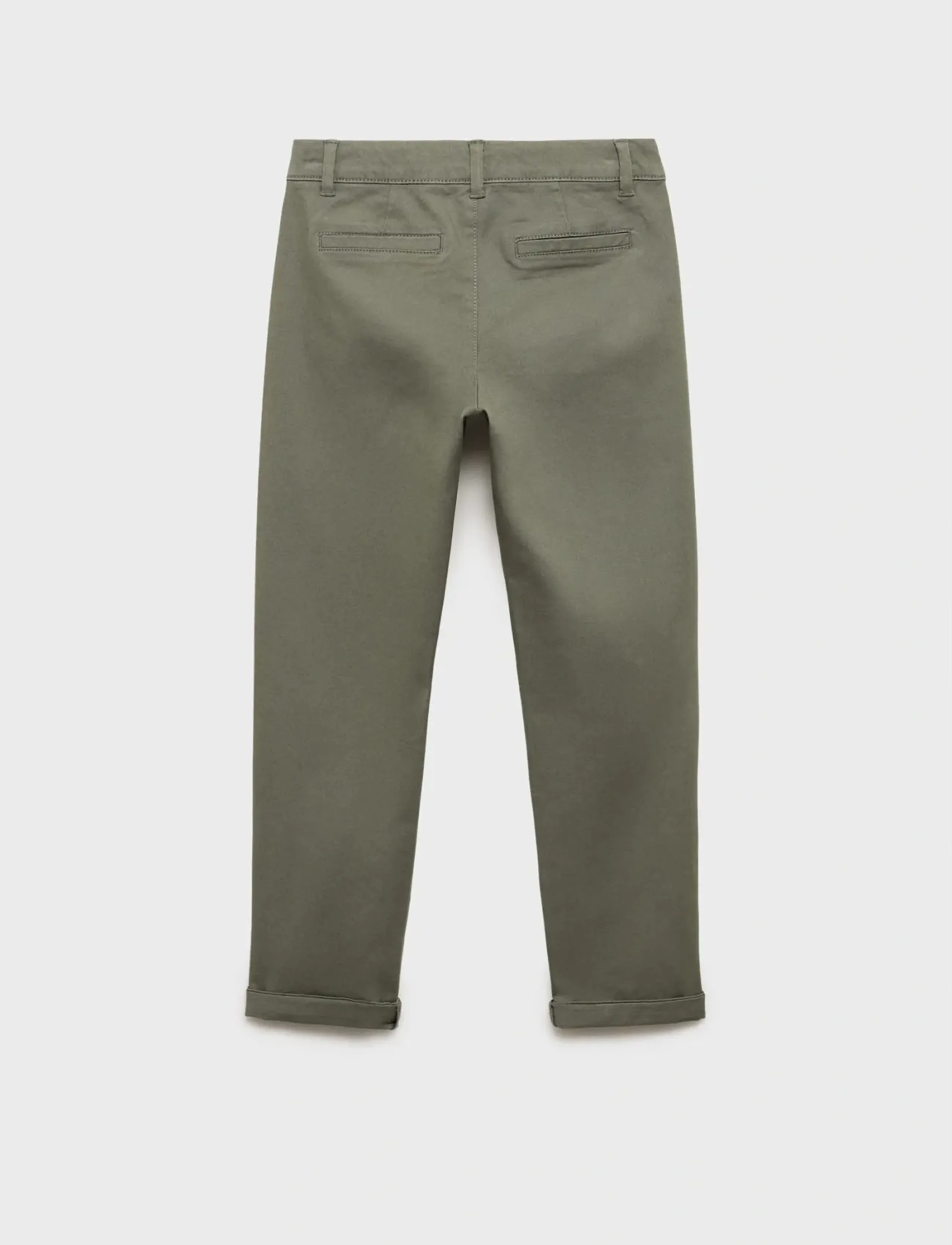 Mango - Plain chino trousers - bukser - beige - khaki - 3