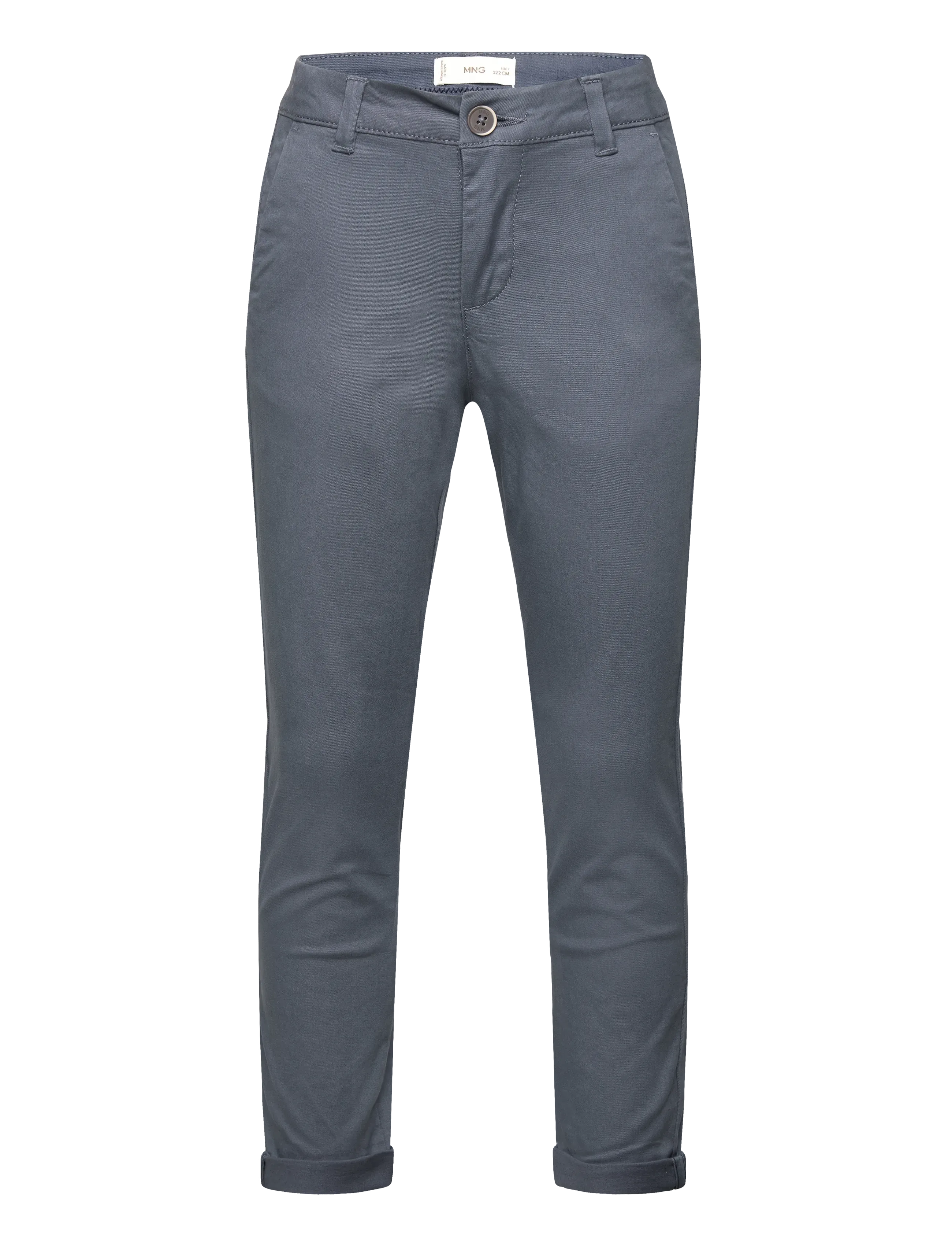 Mango Plain chino trousers - Kläder - MEDIUM BLUE / blue