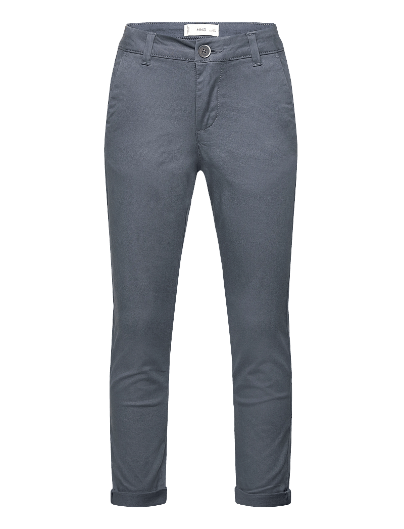 Mango - Plain chino trousers - byxor - medium blue - 0