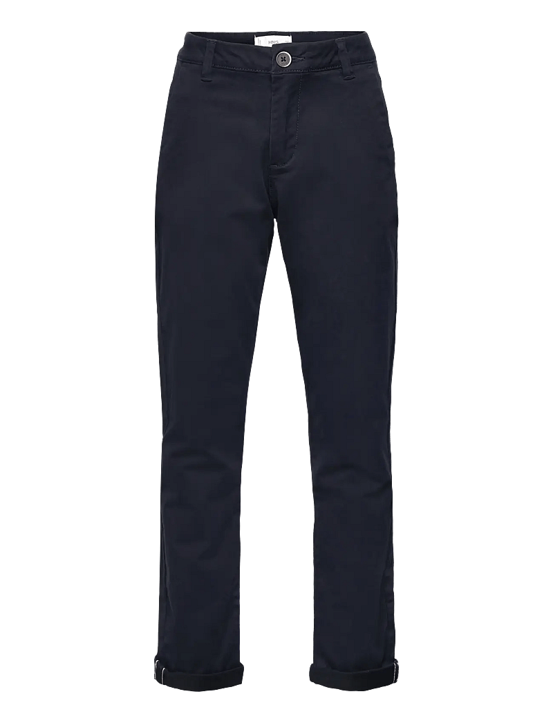 Mango - Plain chino trousers - bukser - navy - 1